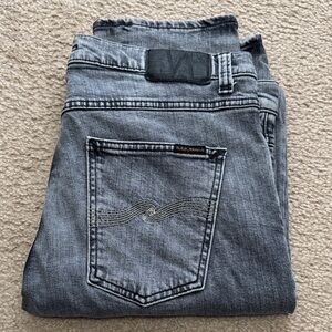 Nudie Jeans Lean Dean Smooth Contrast 33/36 Gray Denim